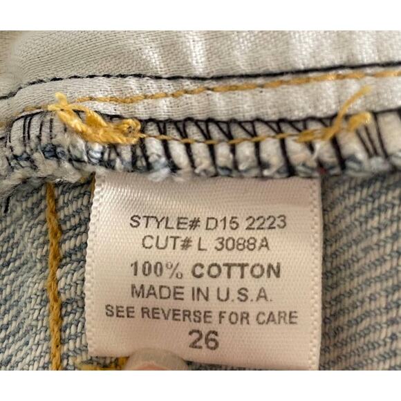 NWT CARMAR LF Womens Freddy Boyfriend Fit Distressed Jeans Light Wash 26 USA - Picture 10 of 13